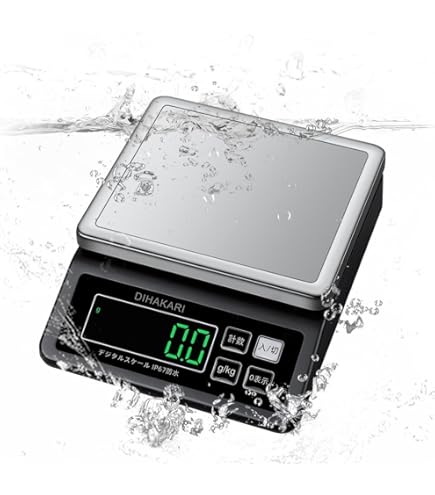 Amazon.co.jp: 防塵デジタル皿はかり15kg/1g バッテリー内蔵充電式